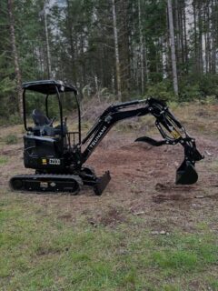 More photos and specs of this beautiful 2 ton mini excavator at https://tsunamiequipment.ca/product/ex20-2-0-ton-excavator-canopy-2/